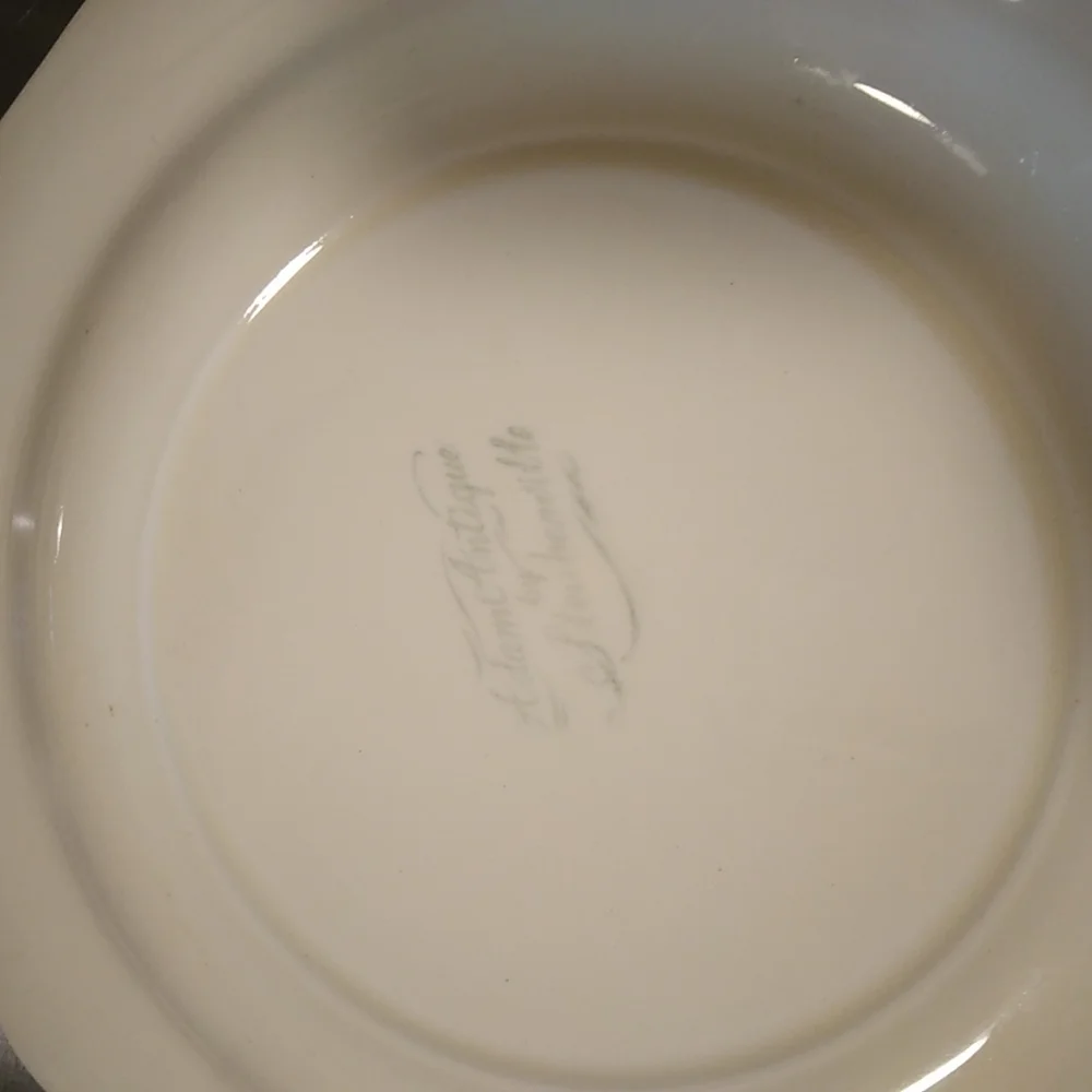 Adam Antique By Steubenville Dinner Plate (Will Glow Under Black Light)
